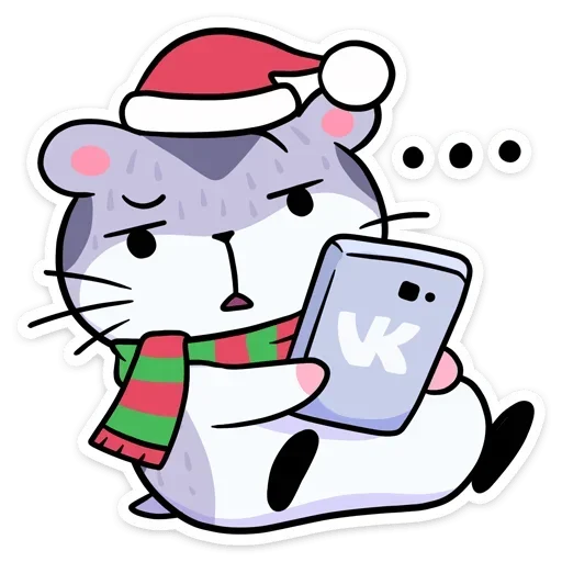 Sticker from the "Xmas Animals" sticker pack