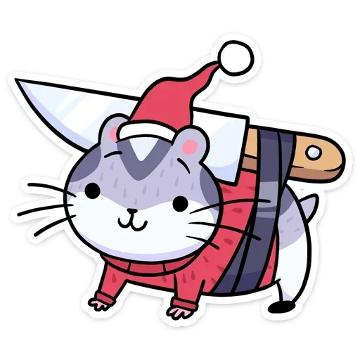 Sticker from the "Xmas Animals" sticker pack