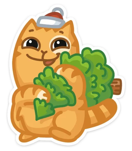 Sticker from the "Xmas Animals" sticker pack