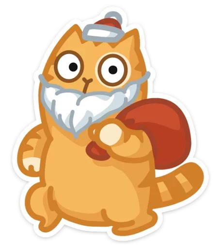 Sticker from the "Xmas Animals" sticker pack