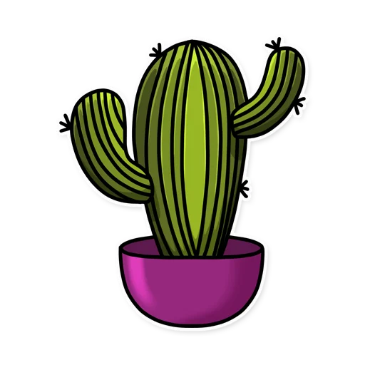 Sticker Cactuses