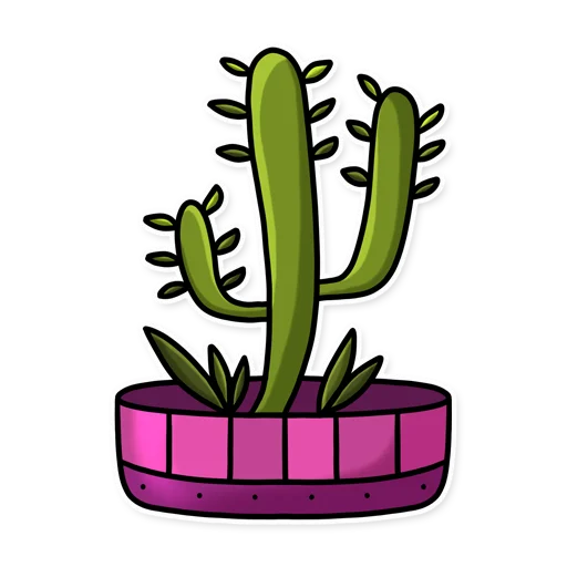 Sticker Cactuses