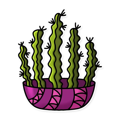 Sticker Cactuses