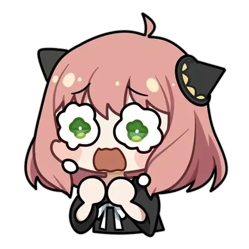 Sticker from the "anya chibi" sticker pack