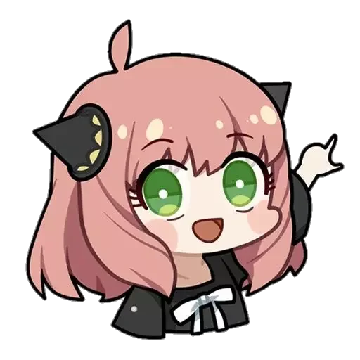 Sticker from the "anya chibi" sticker pack