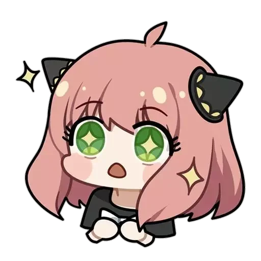 Sticker from the "anya chibi" sticker pack