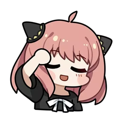 Sticker from the "anya chibi" sticker pack