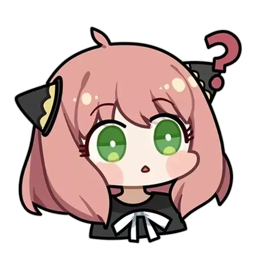 Sticker from the "anya chibi" sticker pack