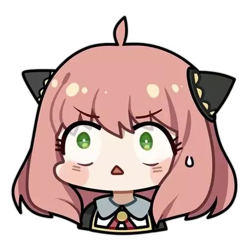 Sticker from the "anya chibi" sticker pack