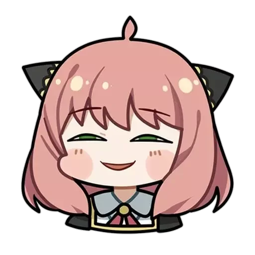 Sticker from the "anya chibi" sticker pack