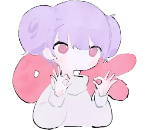 Sticker from the "cute chibi" sticker pack