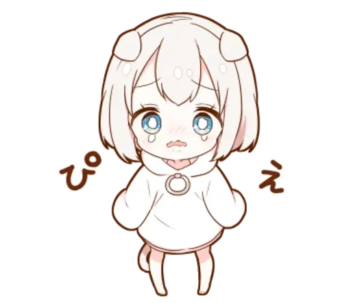 Sticker from the "KotyaParst chibi" sticker pack