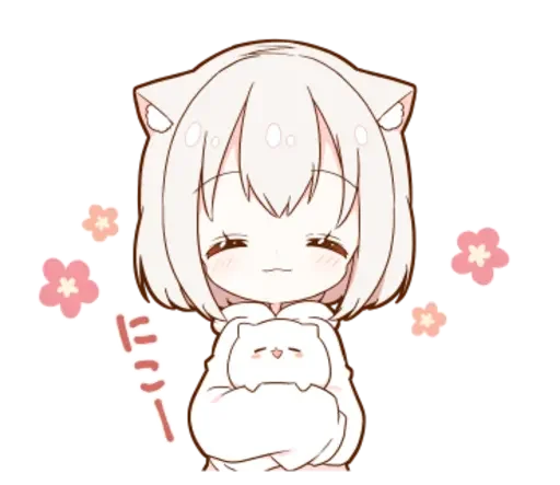 Sticker from the "KotyaParst chibi" sticker pack