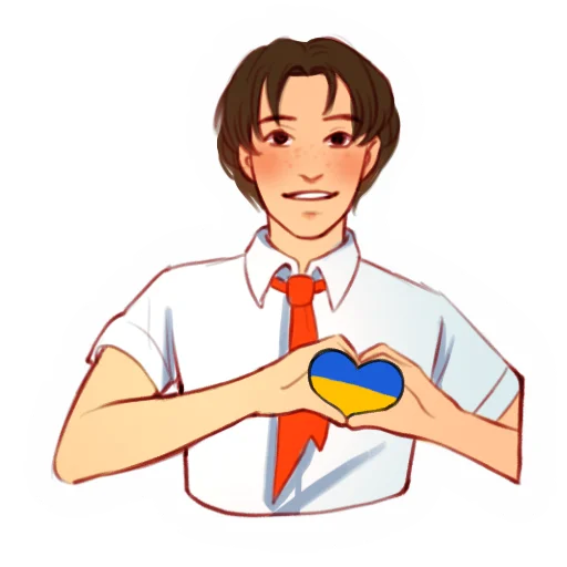 Sticker from the "Лето в пионерском галстуке" sticker pack