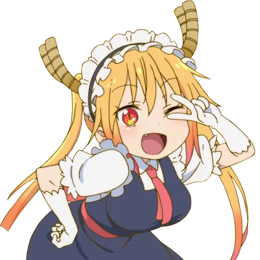 Sticker from the "Kobayashi-san Chi no Maid Dragon" sticker pack