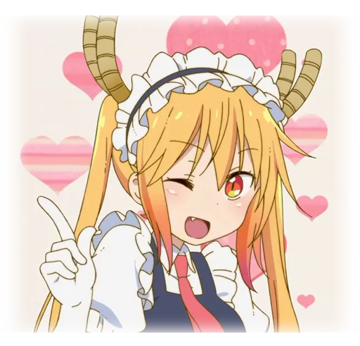 Sticker from the "Kobayashi-san Chi no Maid Dragon" sticker pack