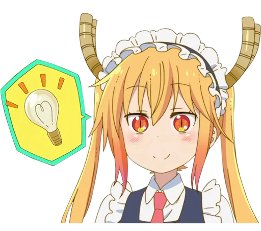 Sticker from the "Kobayashi-san Chi no Maid Dragon" sticker pack