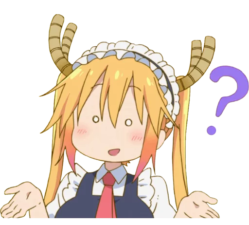 Sticker from the "Kobayashi-san Chi no Maid Dragon" sticker pack