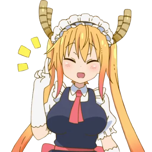 Sticker from the "Kobayashi-san Chi no Maid Dragon" sticker pack