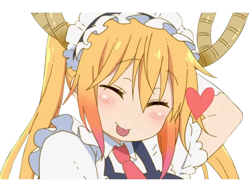 Sticker from the "Kobayashi-san Chi no Maid Dragon" sticker pack