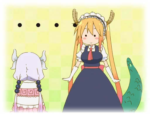 Sticker from the "Kobayashi-san Chi no Maid Dragon" sticker pack