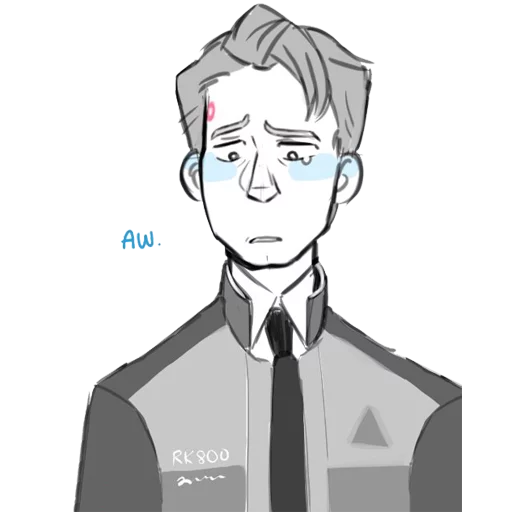 Sticker from the "Detroit: Become Human (Connor)" sticker pack