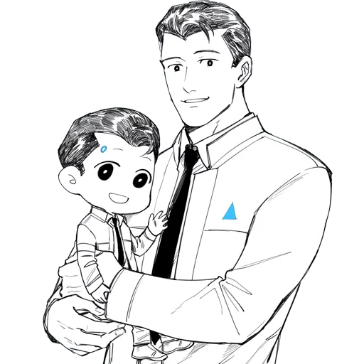 Sticker from the "Detroit: Become Human (Connor)" sticker pack