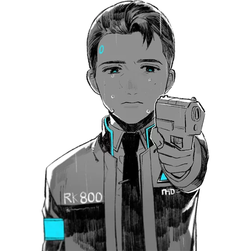 Стикер из набора "Detroit: Become Human (Connor)"