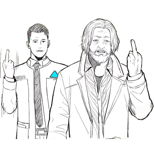 Sticker from the "Detroit: Become Human (Connor)" sticker pack