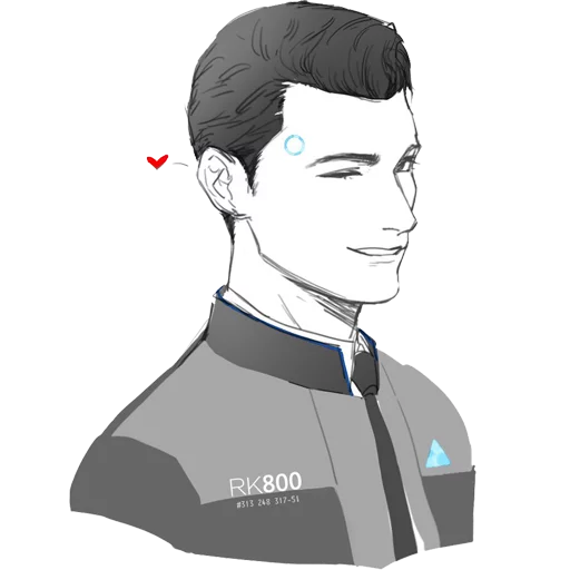 Sticker from the "Detroit: Become Human (Connor)" sticker pack