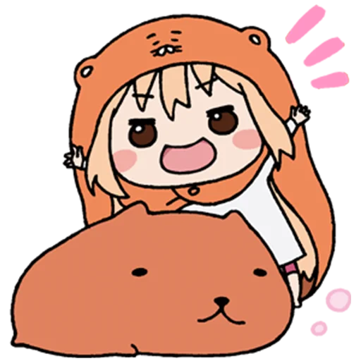 Стикер из набора "UMARU-chan"