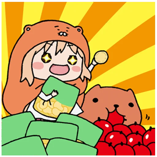 Sticker from the "UMARU-chan" sticker pack