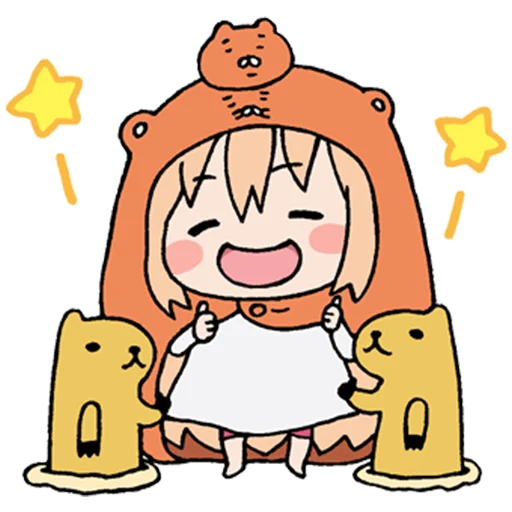 Стикер из набора "UMARU-chan"