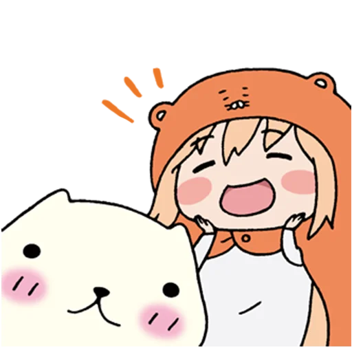 Стикер из набора "UMARU-chan"