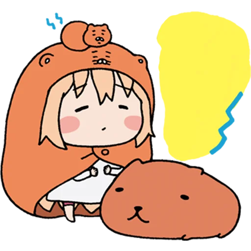 Стикер из набора "UMARU-chan"