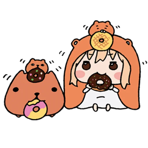 Sticker from the "UMARU-chan" sticker pack