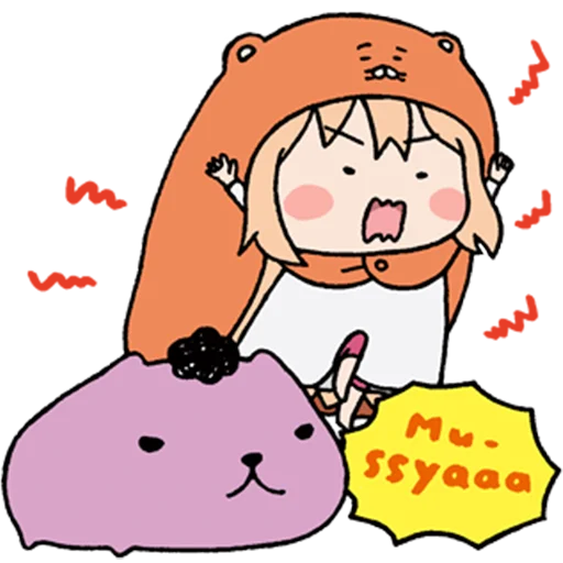 Sticker from the "UMARU-chan" sticker pack