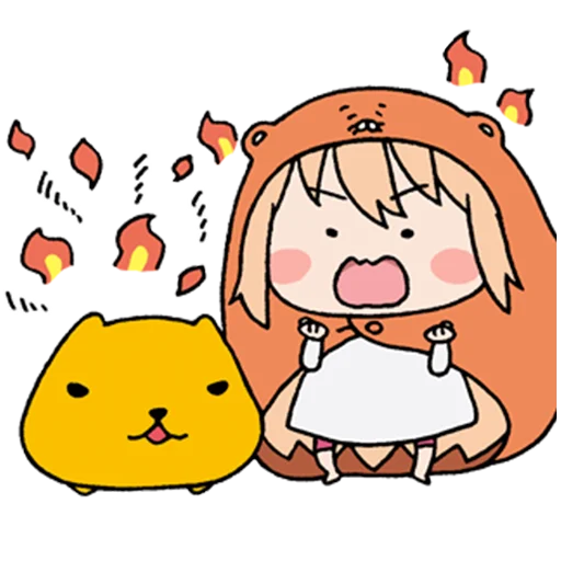 Стикер из набора "UMARU-chan"