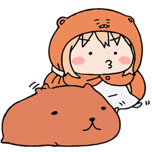 Стикер из набора "UMARU-chan"