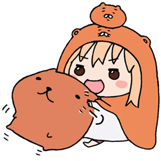 Стикер из набора "UMARU-chan"