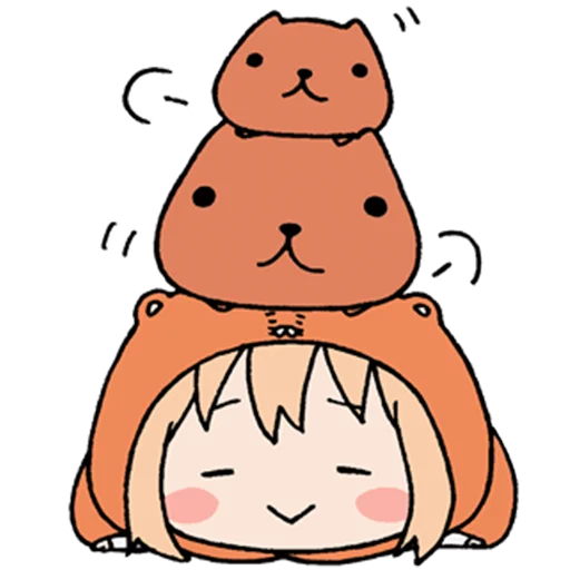 Стикер из набора "UMARU-chan"