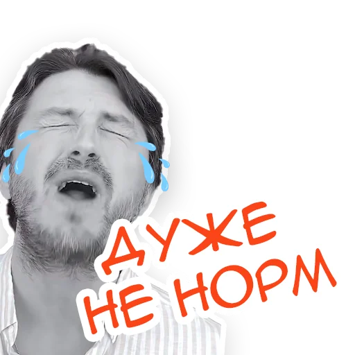 Sticker from the "Сергій Притула ☺️" sticker pack