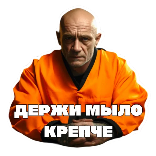 Sticker from the "Леха Беспалый" sticker pack