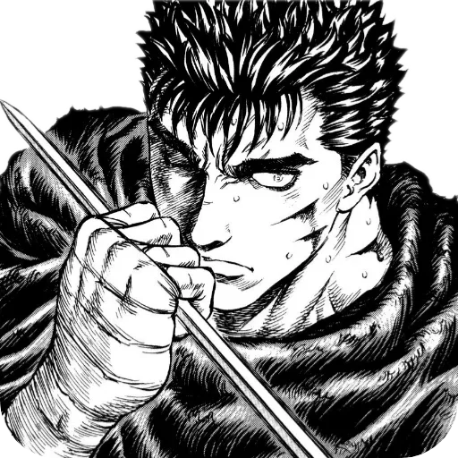 Sticker from the "Berserk and Vinland saga" sticker pack