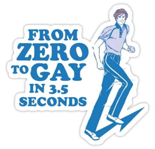 Sticker from the "Very Gay" sticker pack