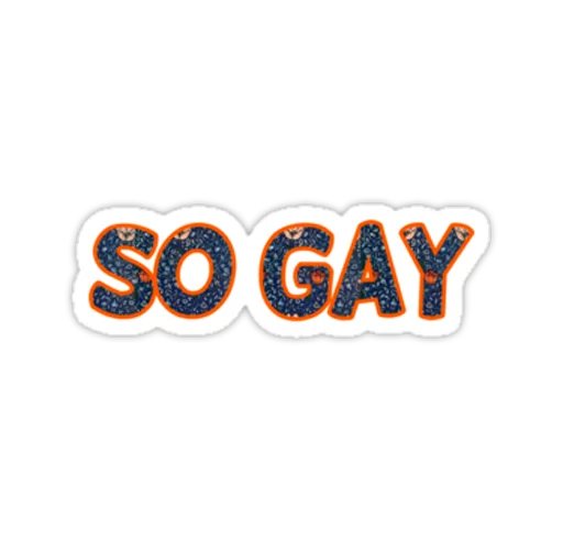 Sticker from the "Very Gay" sticker pack