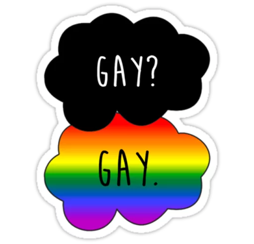 Sticker from the "Very Gay" sticker pack