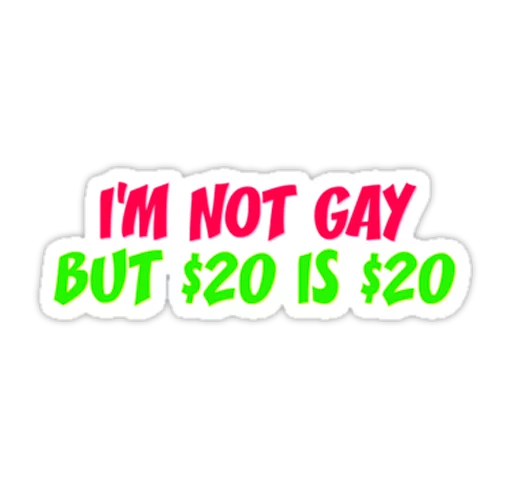 Sticker from the "Very Gay" sticker pack