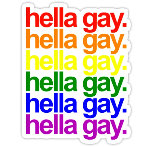 Sticker from the "Very Gay" sticker pack