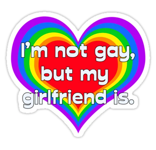 Sticker from the "Very Gay" sticker pack